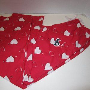 NFL Houston Texans Ladies Pajamas PJ Lounge Pants Valentine Hearts Love SM